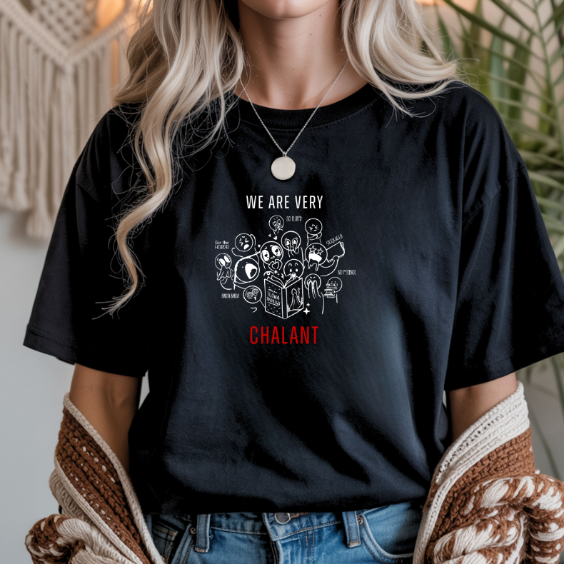 Book Devouring Horde " We Are Very Chalant" Tee