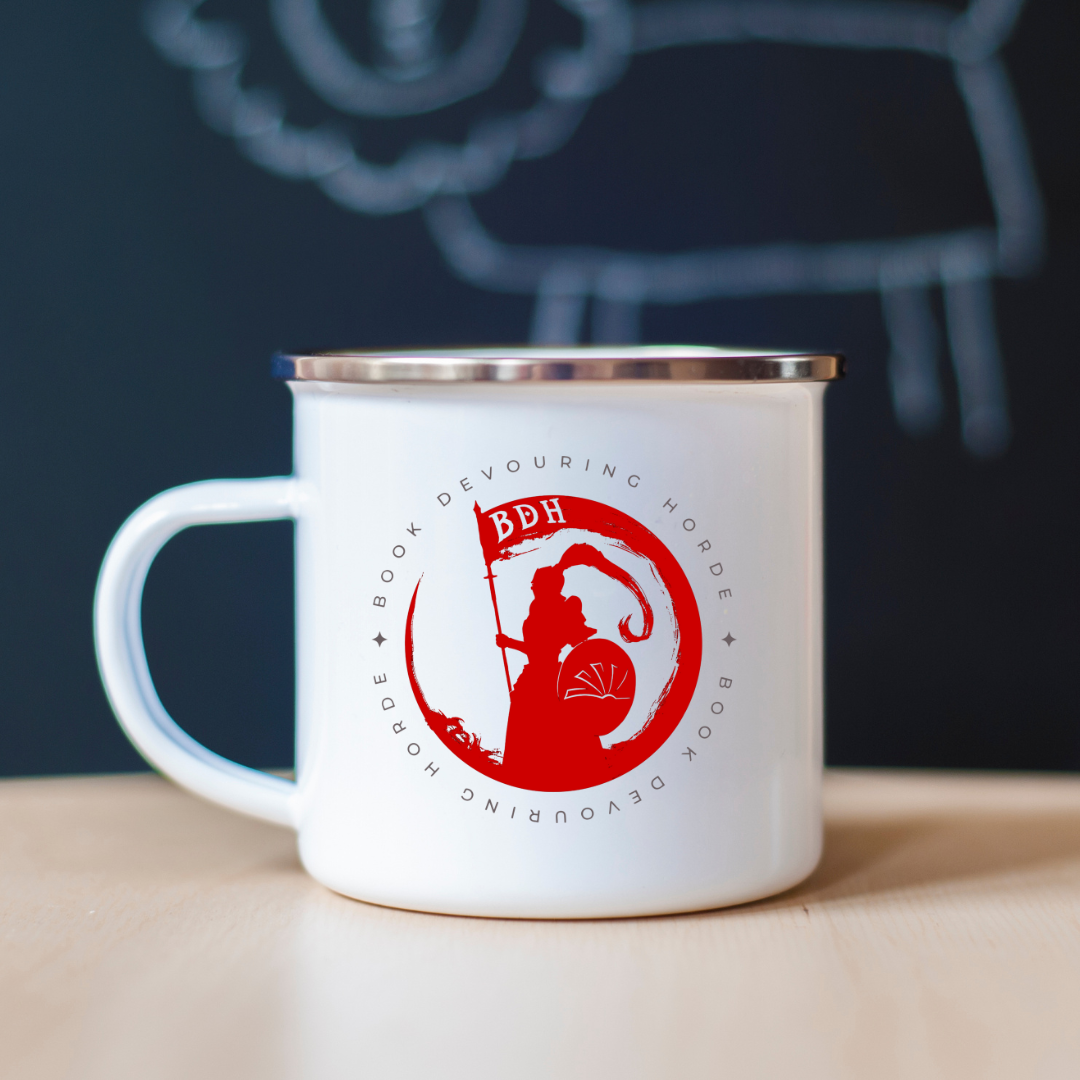 Book Devouring Horde "Red Knight" Camping Mug