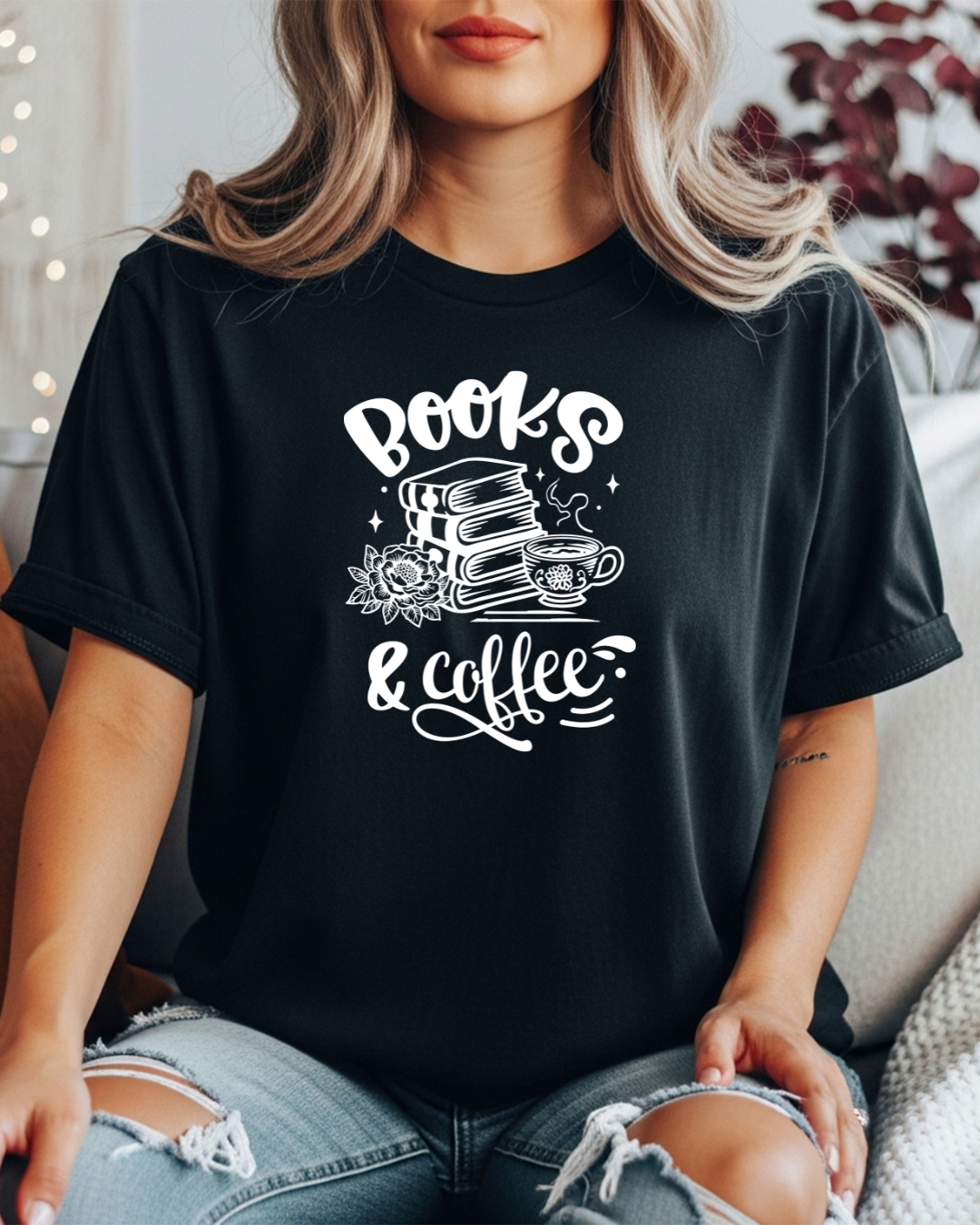 Books & Coffee Women's Tee