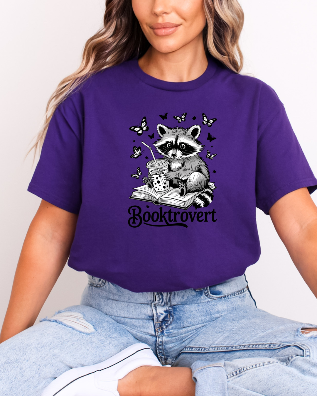 Booktrovert Racoon Women's Tee