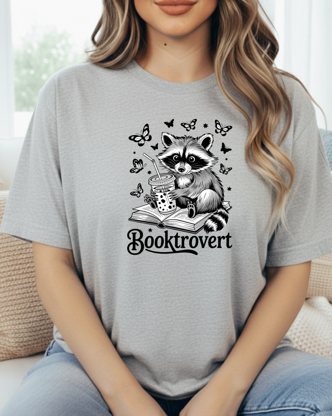 Booktrovert Racoon Women's Tee