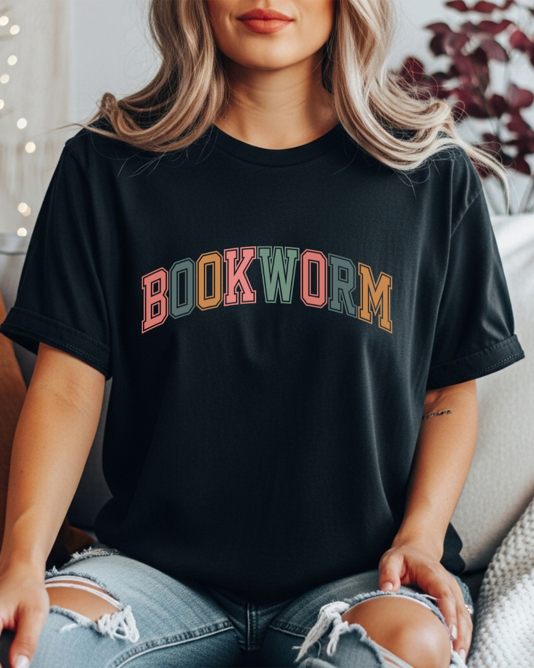Bookworm Colorful Women's Tee
