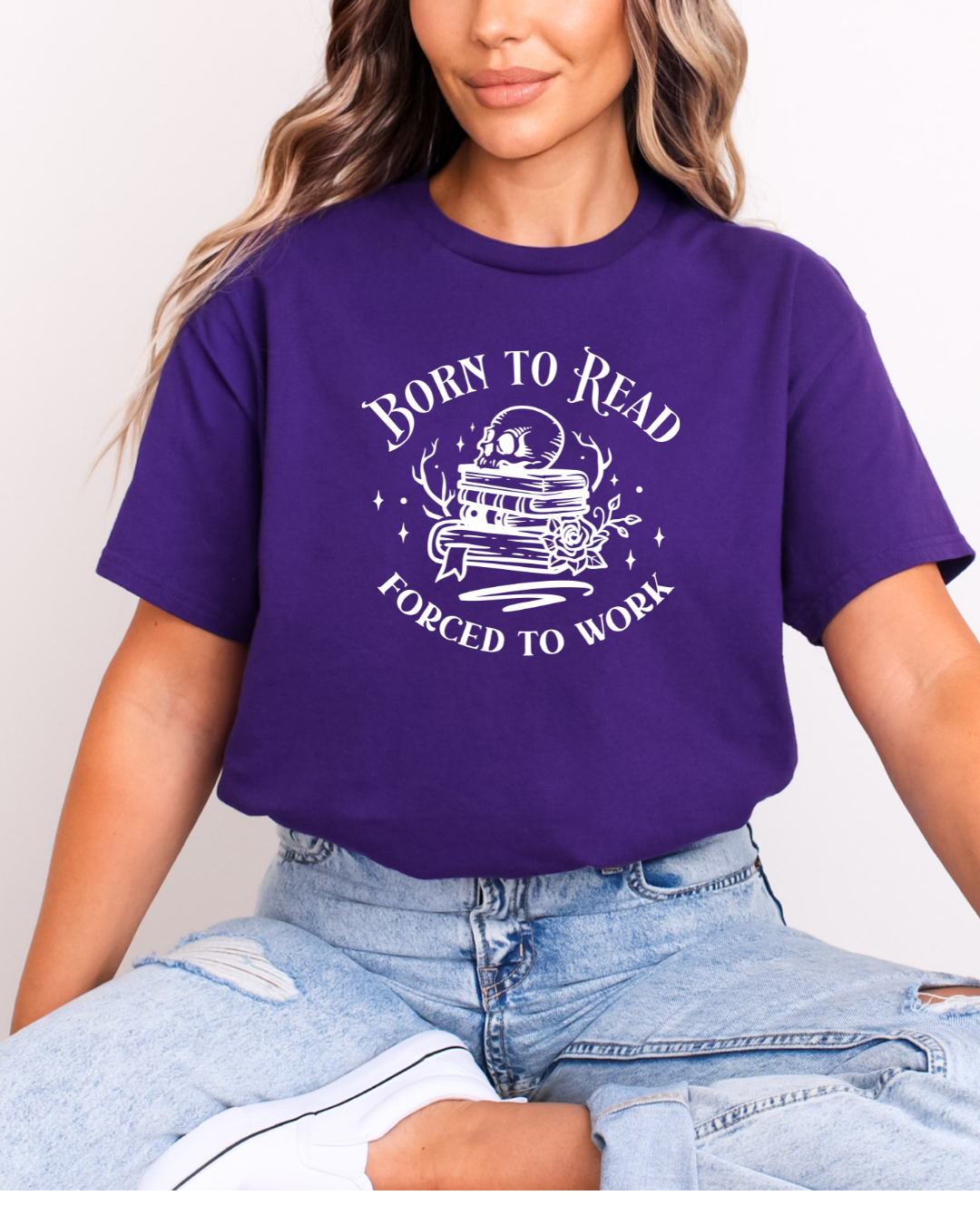 Born To Read, Forced To Work Women's Tee