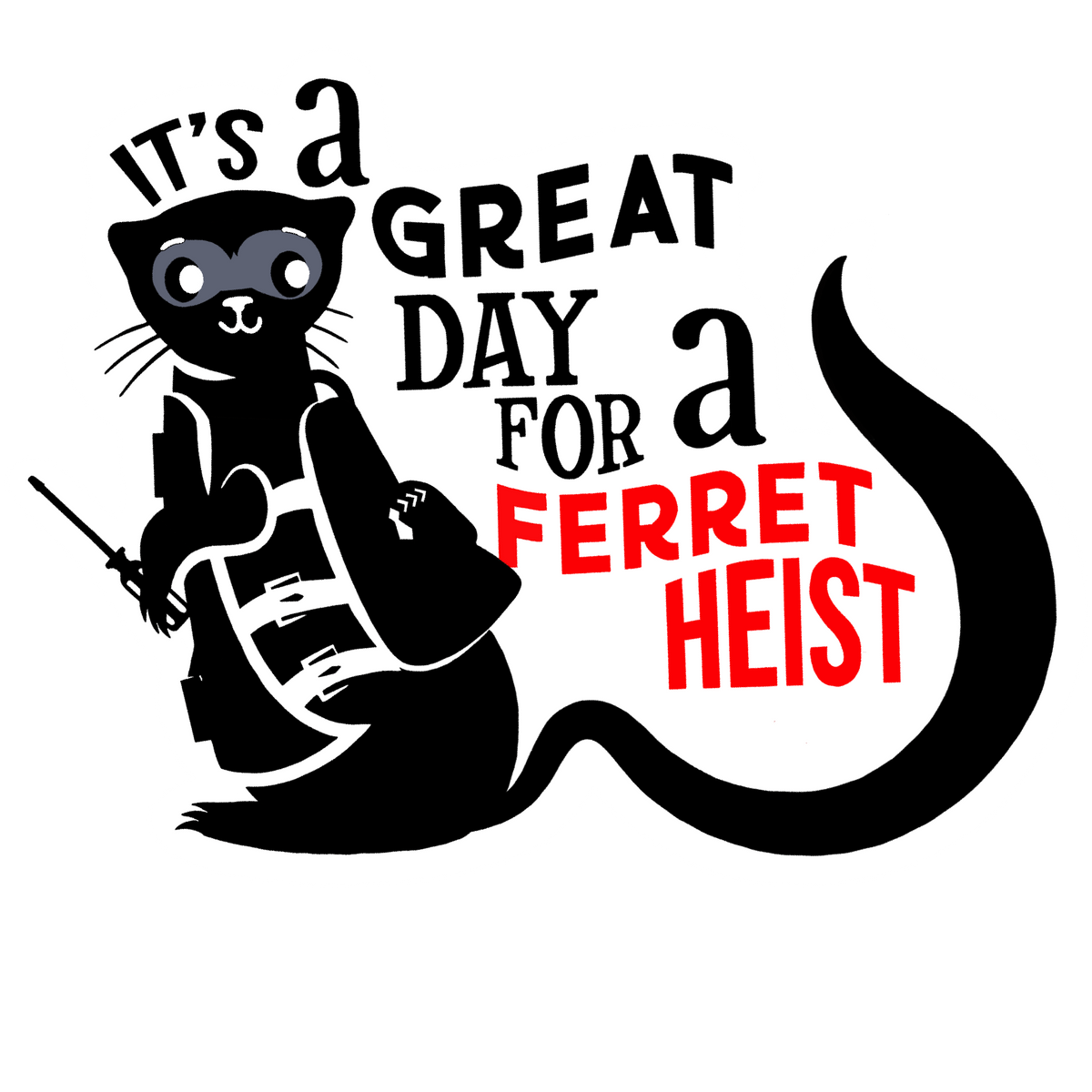 UV-DTF Sticker Classic Ferret