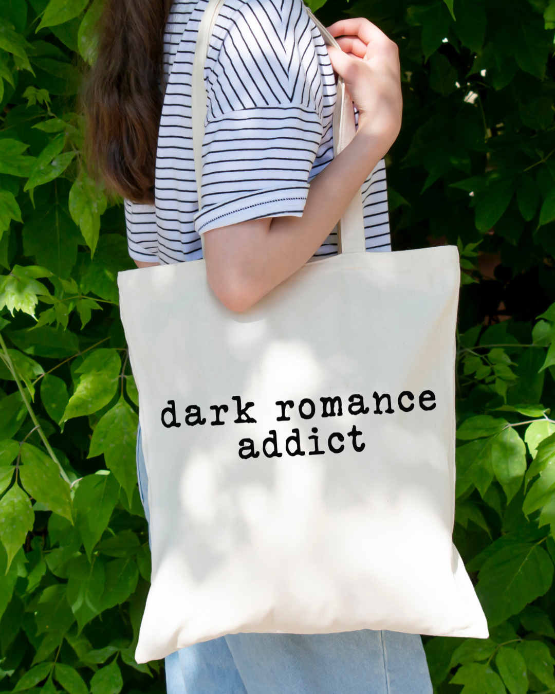 Dark Romance Addict Magnetic Snap Closure Canvas Tote
