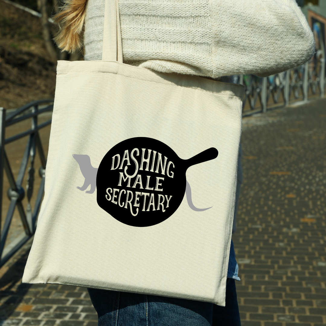 Hidden Legacy "Dashing Male Lg" Magnetic  Snap Closure Canvas Tote