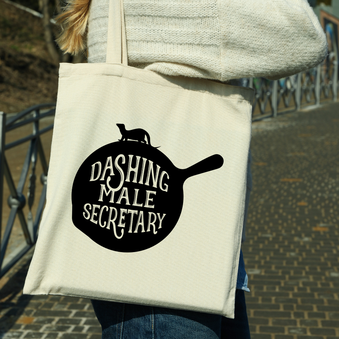Hidden Legacy "Dashing Male" Snap Closure Canvas Tote