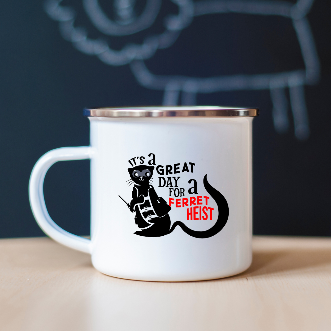 Hidden Legacy "Ferret Heist" Camping Mug