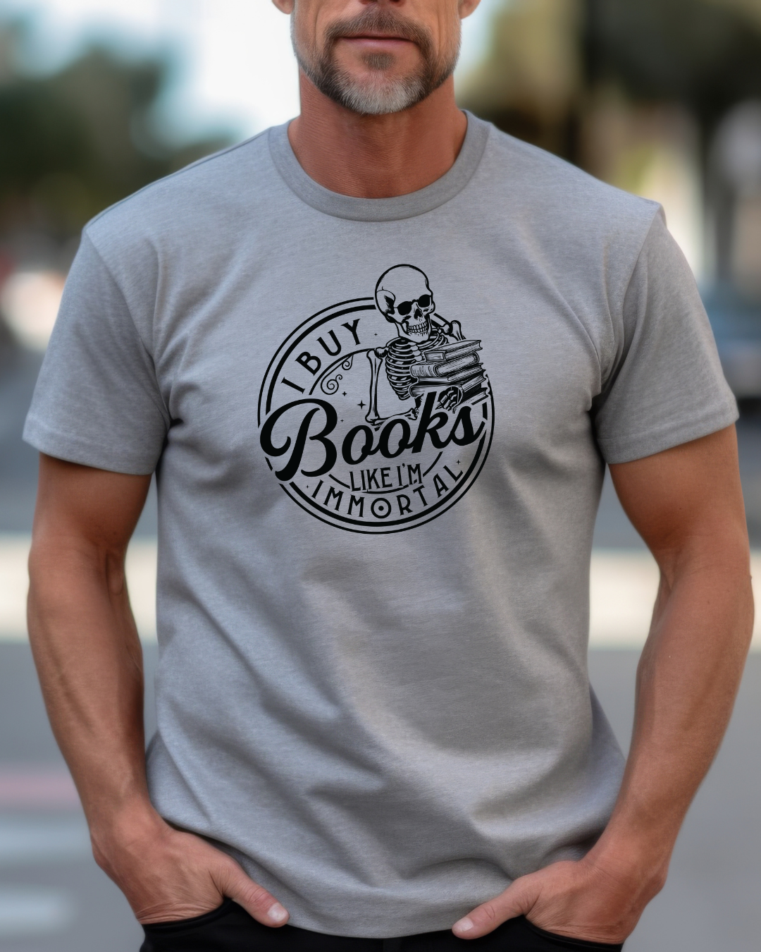 I Buy Books Like I'm Immortal Men's Tee