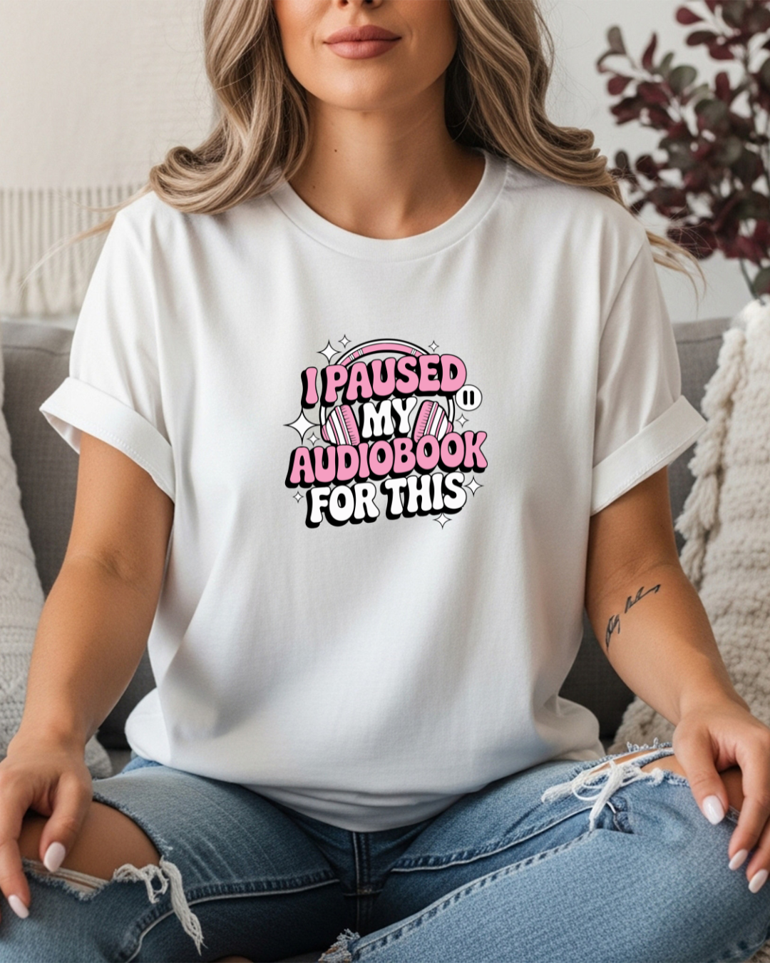 I Paused My Audiobook for This Women's Tee