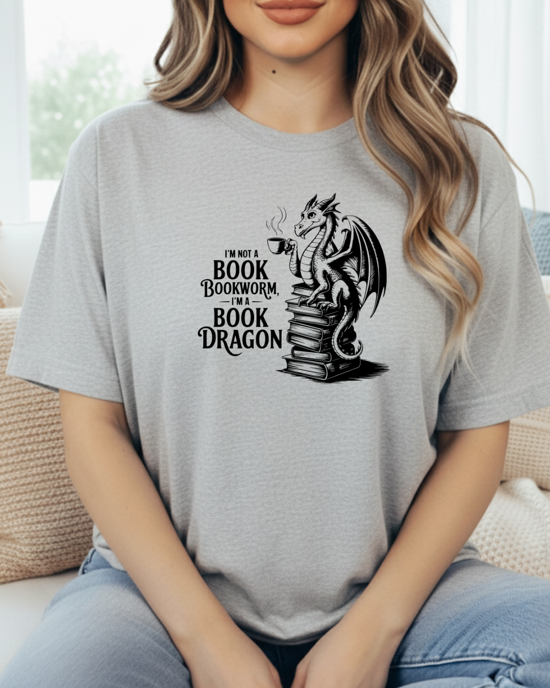 I'm Not A Bookworm I'm A Book Dragon Women's Tee