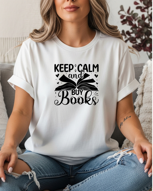 Keep Calm and Buy Books Women's Tee
