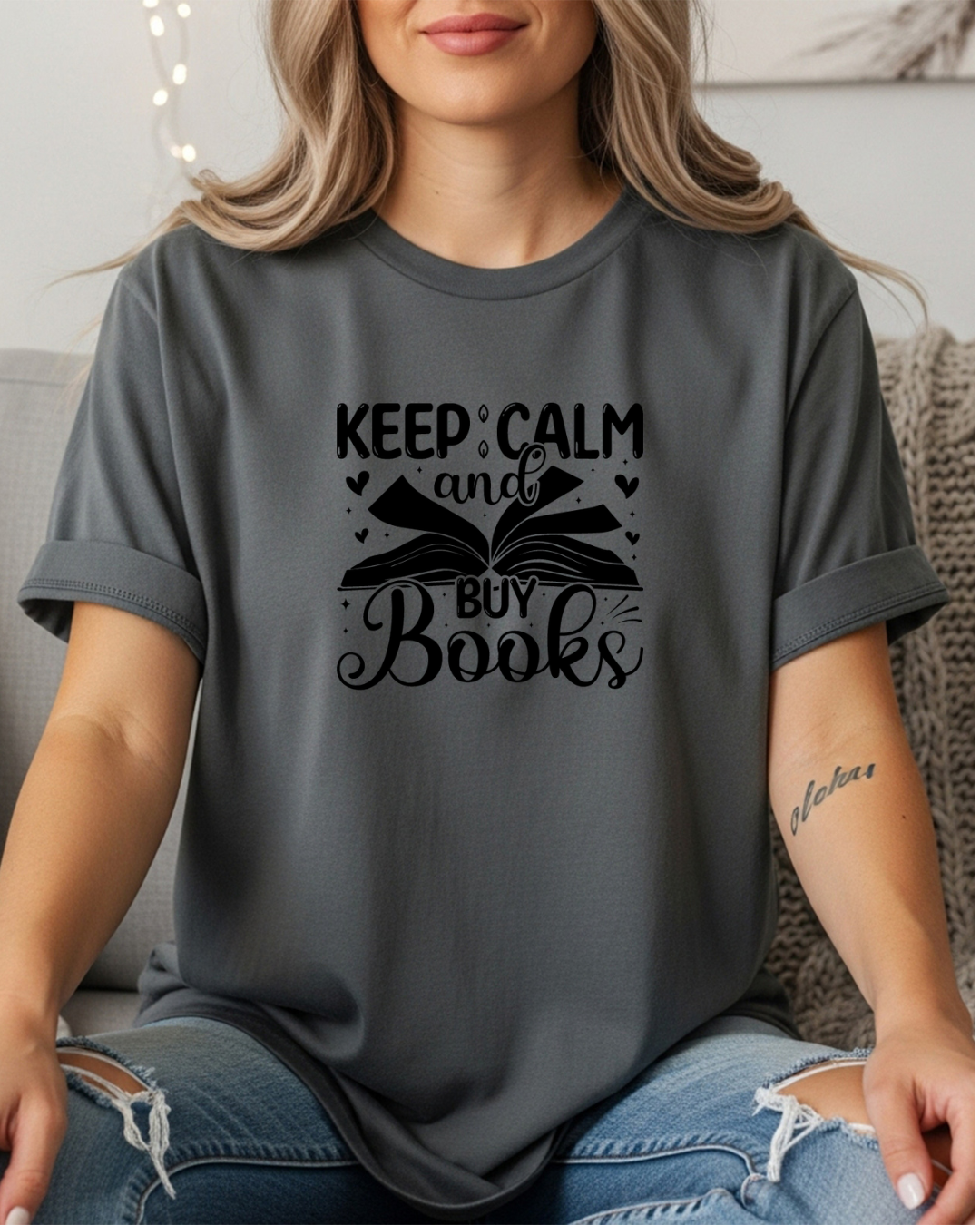Keep Calm and Buy Books Women's Tee