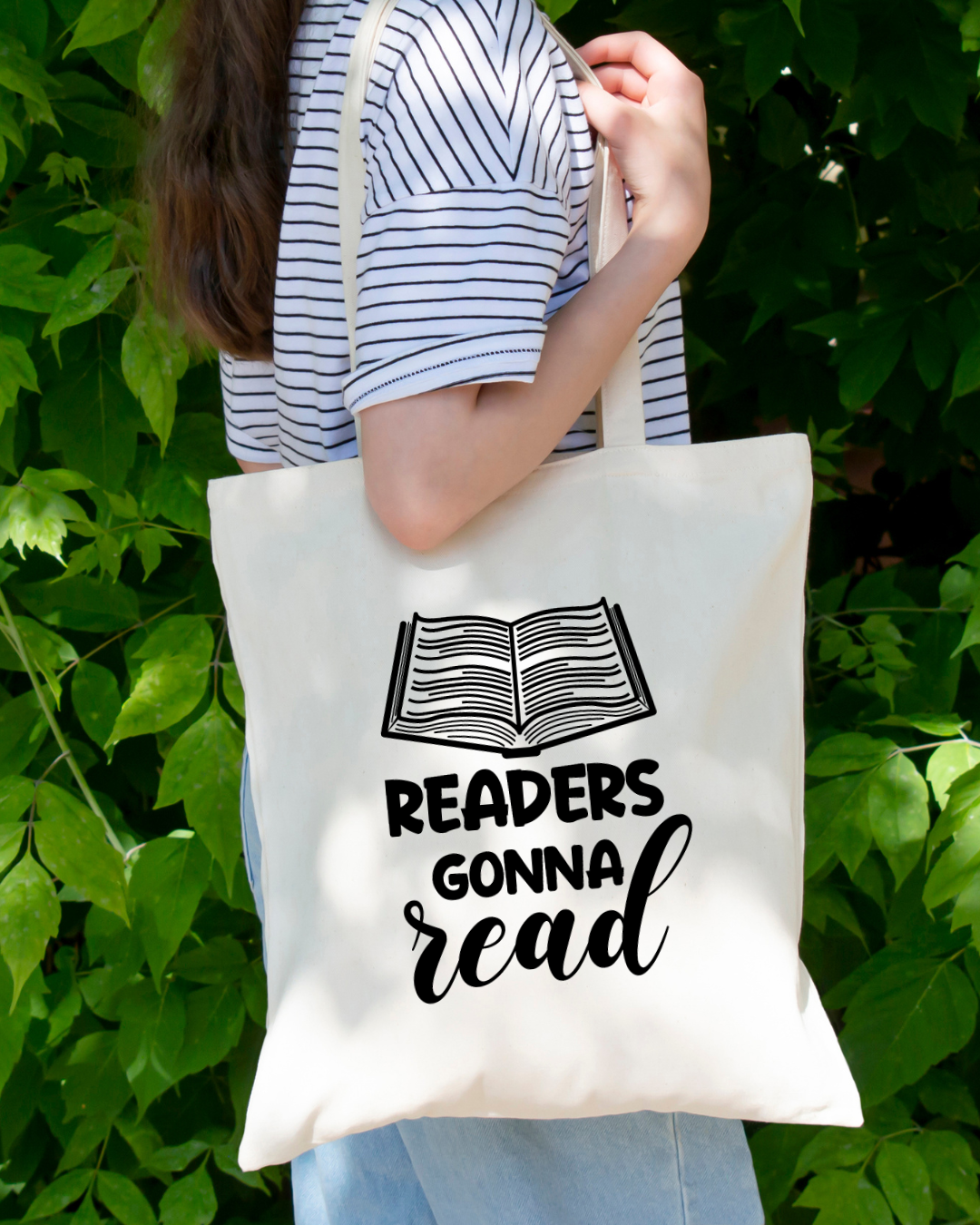 Readers Gonna Read Magnetic Snap Closure Canvas Tote