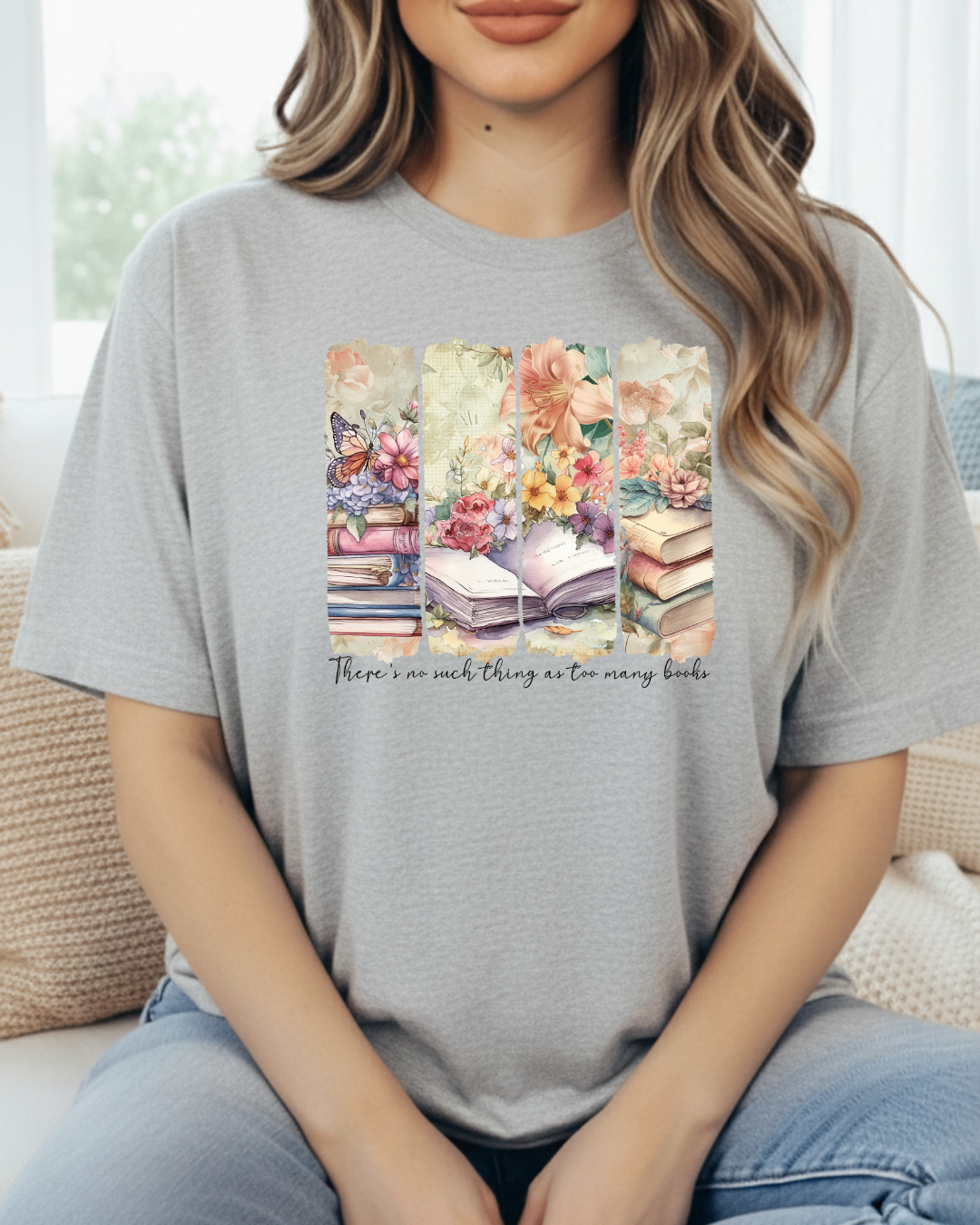 There's No Such Thing As Too Many Books Women's Tee