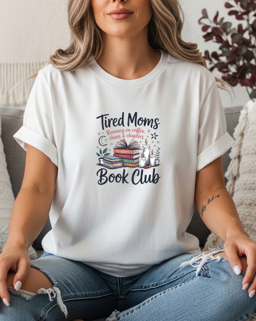 Tired Mom's Book Club Women's Tee